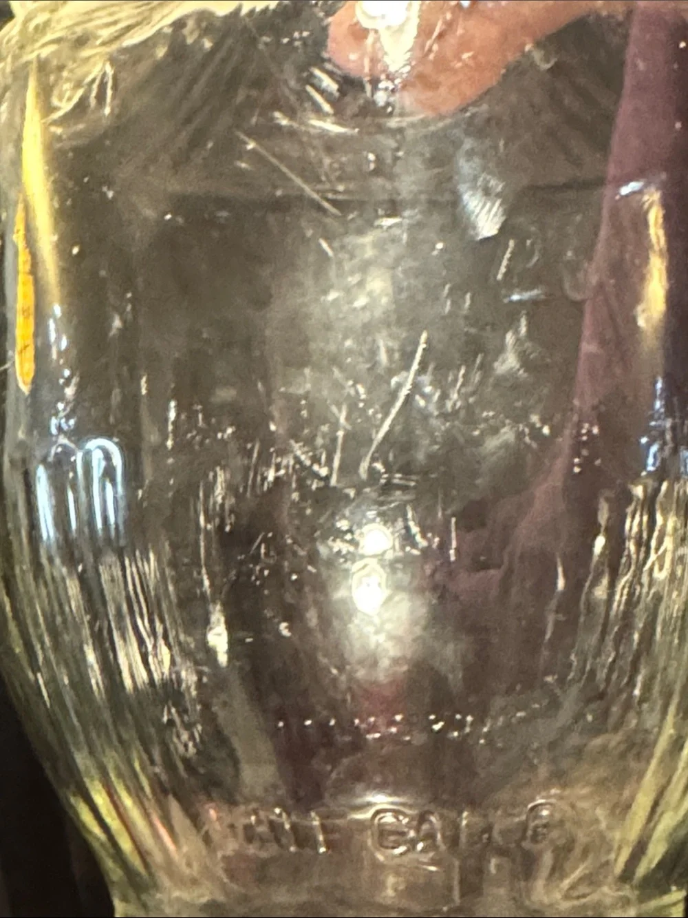 Vintage 'Speas U-Sav-It' Glass Pitcher with White Screw Cap